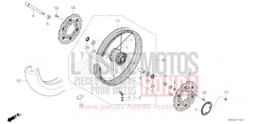 ROUE AVANT (2) CRF1100A4M de 2021